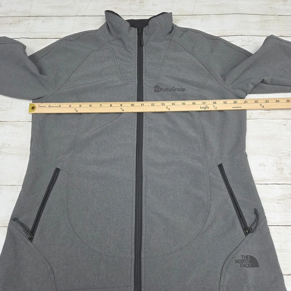 The North Face Jacket Women L Grey WindWall Softshell PulteGroup Full‎ Zip